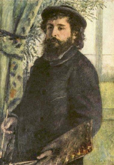 Pierre-Auguste Renoir Portrait of Claude Monet, oil painting image
